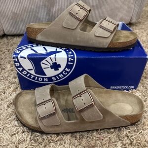 Birkenstock Arizona Tobacco Brown Narrow Fit Mens 10 / EU 43
